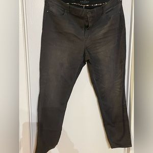 Distressed stretch black jeans White House Black Market